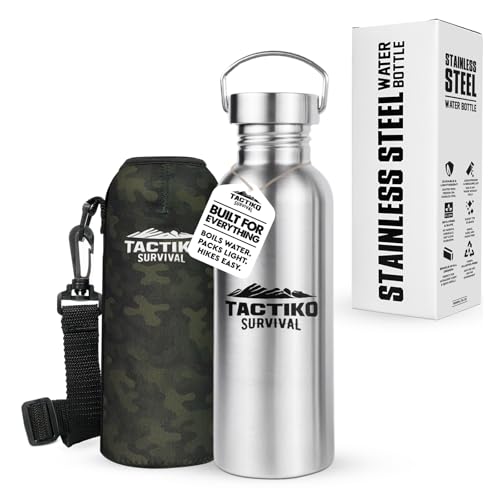 Tactiko Stainless Steel Wide Mouth Water Bottle