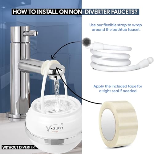 VXCELLENT 8 Stage Bathtub Water Filter