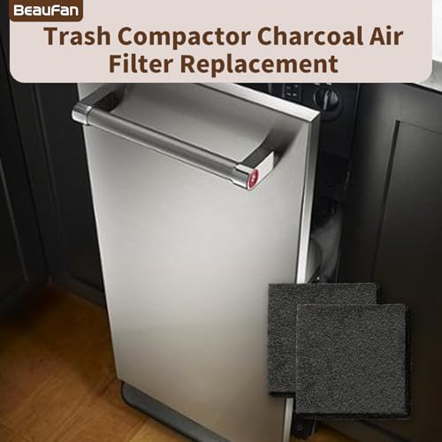 6 Pack 4151750 554358 Trash Compactor Charcoal Air Filter Replacement for Whirlpool (8 Count)
