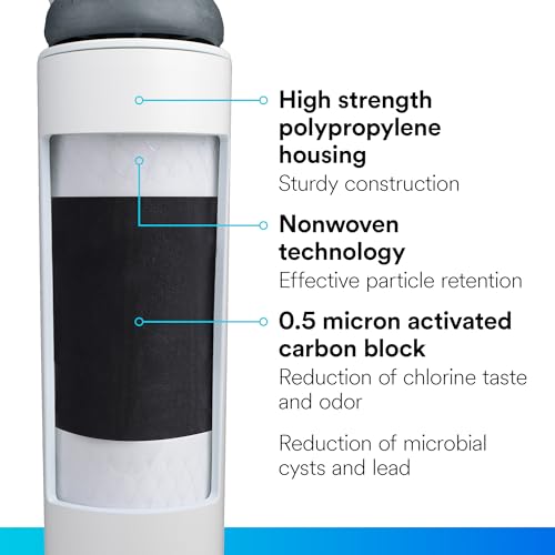 Maximum Under Sink Quick Change Water Filtration Replacement Filter 3US