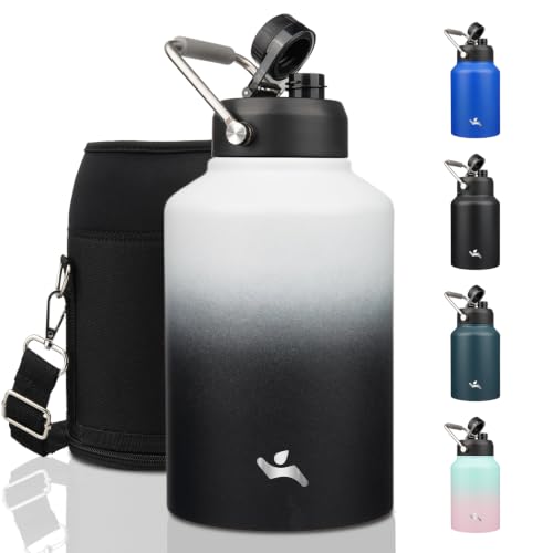 128 oz Insulated Stainless Steel Water Bottle Jug with Handle