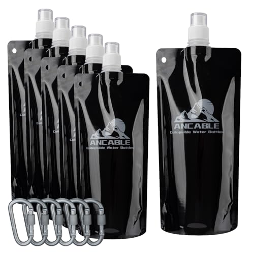 17oz Collapsible Water Bottles (6 Count)