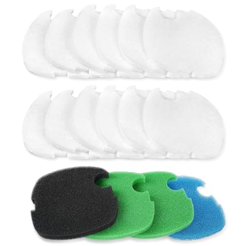 16 pcs Replacement Canister Filter Pads Compatible with SUNSUN HW