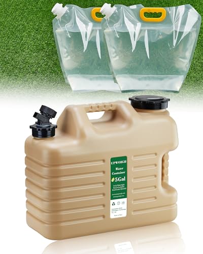 5 Gallon Water Jug & 2.6 Gal Collapsible Water Bag Set