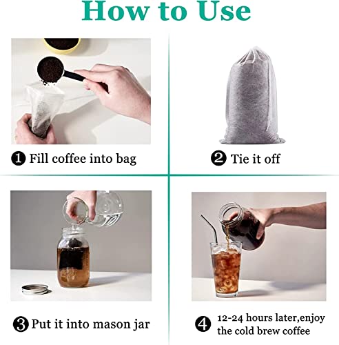 100pcs Cold Brew Coffee Bags (100 Count)