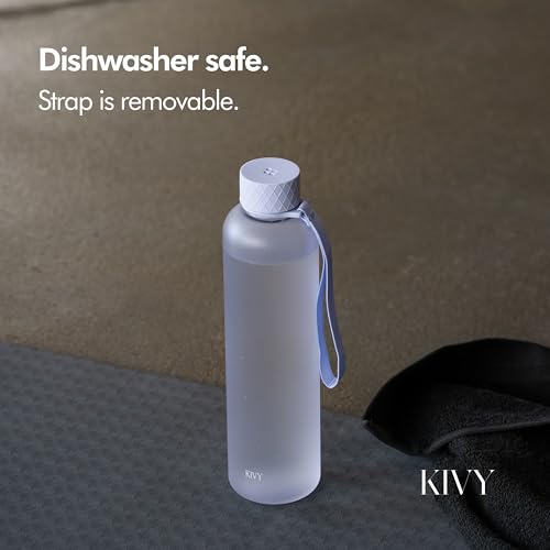 Slim Water Bottle 32oz [Lightweight & Shatterproof]