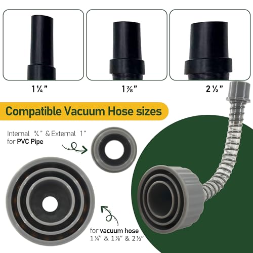 A C Drain Lines Cleaner Tool in Wet Vac Attachment To Unclog And Evacuate