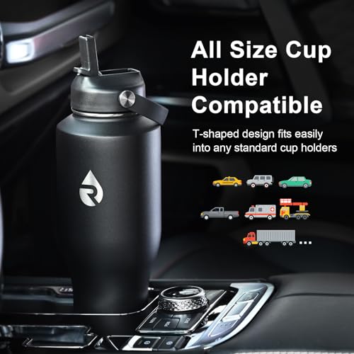 40 oz Insulated Water Bottle with Straw