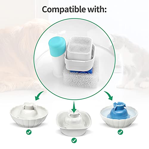 Ceramic Cat Water Fountain Replacement Filters (20 Count)
