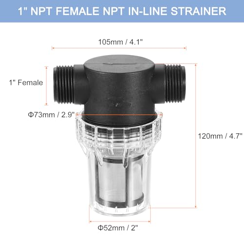 Pressure Washer Filter 1" NPT Female Thread