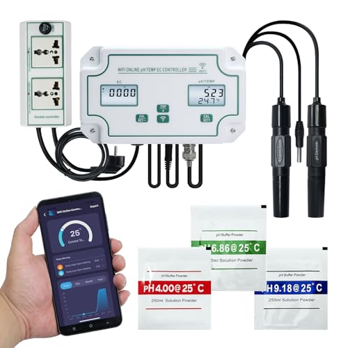 Smart EC pH Temperature Monitor for Hydroponics