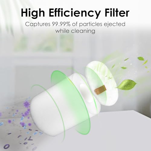 8 Sets) Replacement Foam Filters (3.7" High) Compatible With Shark AV2501S AV2501AE RV2520AOUS UR1005AE R101AE RV1001AE AV912S RV1000 AV970 AV993 AV1002AE Robotic Vacuum Cleaner, Replace #106KY1000AE (8 Count)