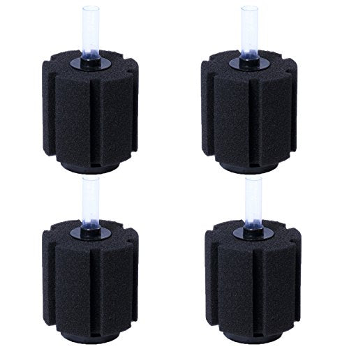Aquarium Sponge Filter Breeding Fry Betta Shrimp Nano Fish Tank 4pcs (4 Count)