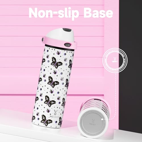 24 oz Insulated Water Bottle with Straw