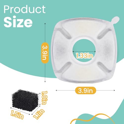 24 Pcs Cat Water Fountain Replacement Filters