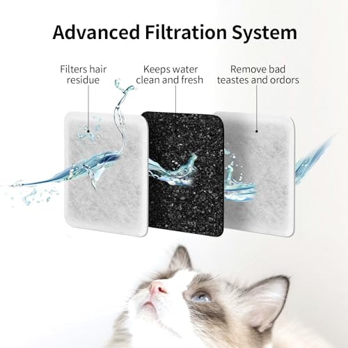 Pet Fountain Charcoal Water Filter Replacement (18 Count)