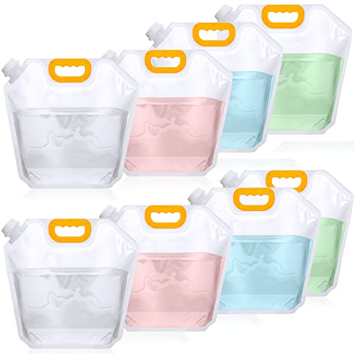 8 Pack 1.3 Gallon Collapsible Water Bags