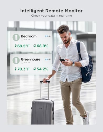 2.0 WiFi Hygrometer Thermometer with Gateway (6 Count)