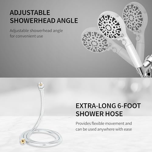 Shower Head High Pressure Handheld with 15