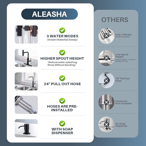 Kitchen Faucet with Pull Down Sprayer