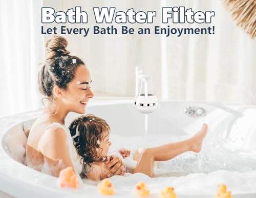 Bath Water Filter for Tub Faucet with Overflow