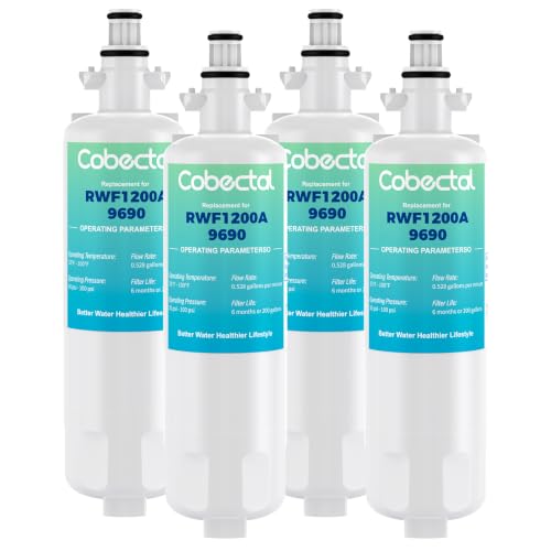 Adq360061 Water Filter Replacement for LG Lt700p Adq36006101 Lfds22520s (4 Count)