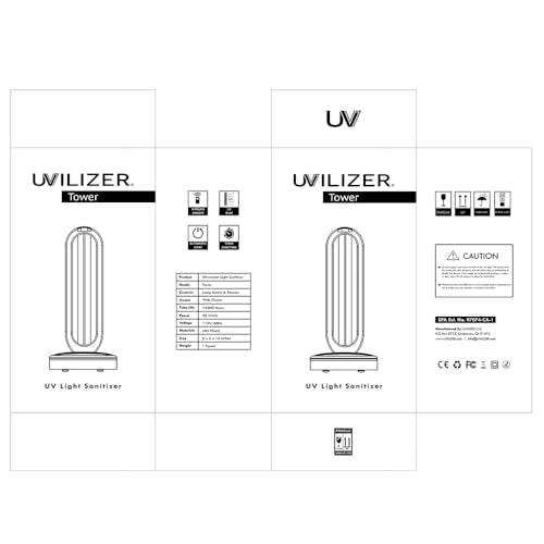 Tower UV Light Sanitizer & Ultraviolet Lamp with Remote Control