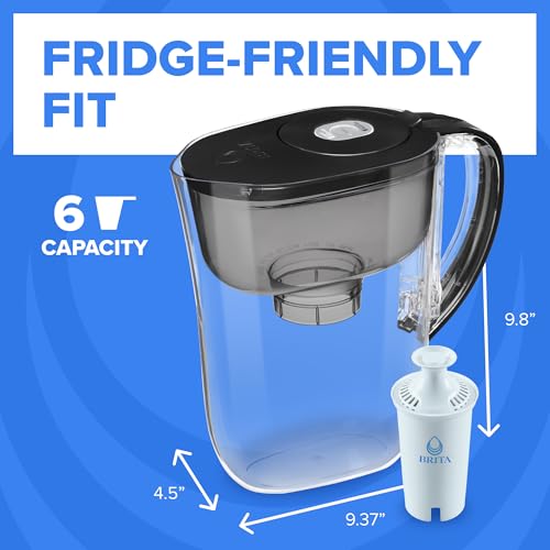 Small 6 Cup Water Filter Pitcher