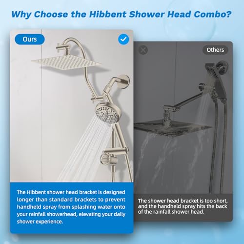 High Pressue All Metal 8" Rainfall Shower Head