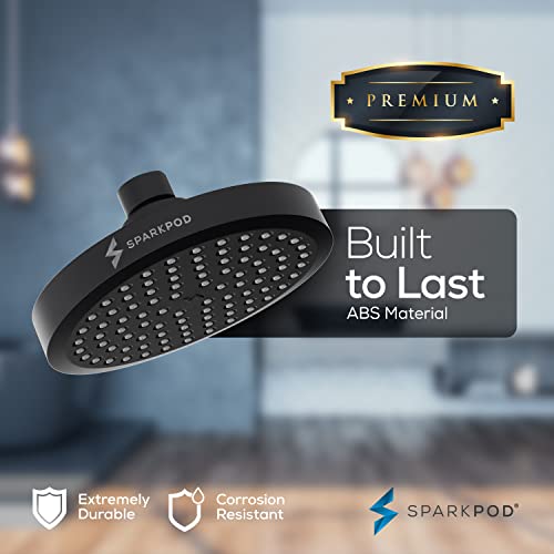 6" Round Rain Shower Head with 11" Shower Arm