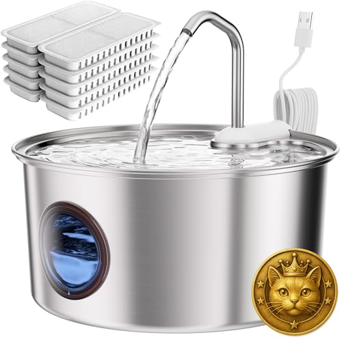 Cat Water Fountain Stainless Steel