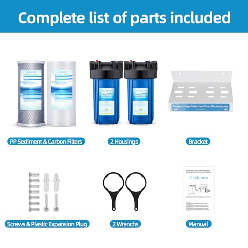 2 Stage Whole House Water Filter System