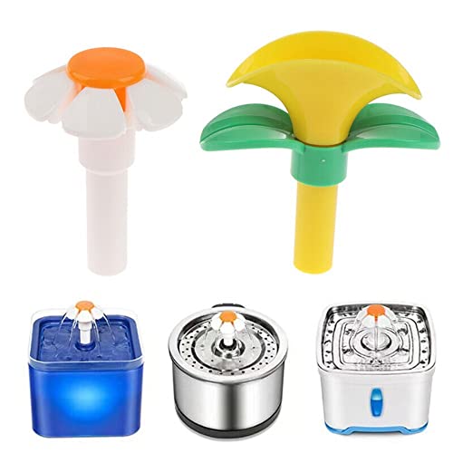 2PCS Cat Fountain Replacement Flower Nozzle Head for Round Cubic Top Water Dispen