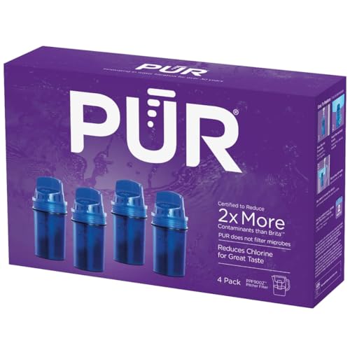 Water Pitcher & Dispenser Replacement Filter 4 (4 Count)