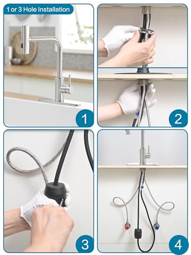 Kitchen Faucets with Pull Down Sprayer