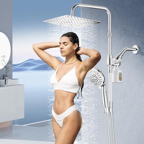 10" Filtered Rain Shower Head with Handheld Spray Combo