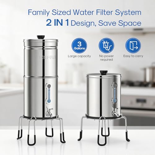 3G Gravity Water Filter System with Water Level Window