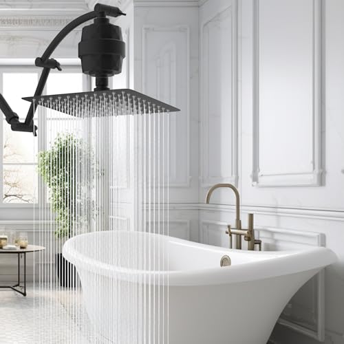 10'' Filtered Rain Shower Head with 16'' Extension Arm