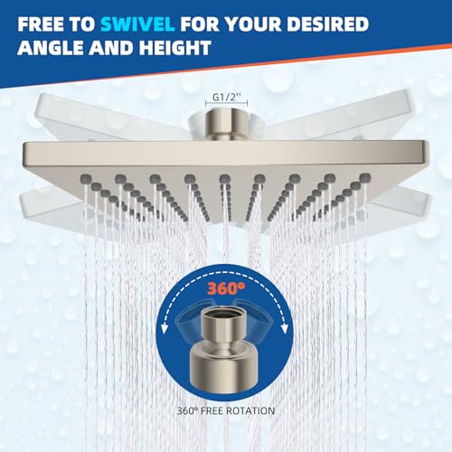 cUPC Certified Thickness Metal 6'' Rain Shower Head