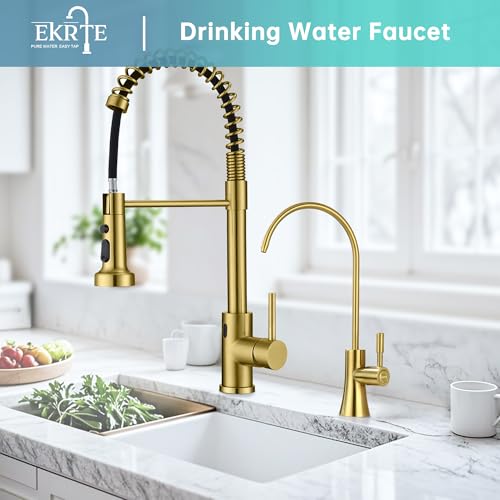 Brushed Gold Water Filter Faucet