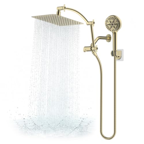 Metal 10" High Pressure Rain Shower Head Combo (7 Count)