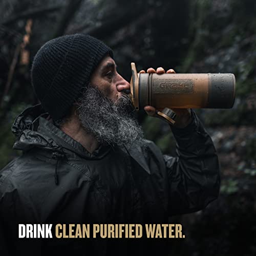GeoPress 24 oz Water Purifier & Water Filter Bottle