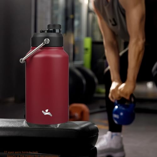 87 oz Insulated Stainless Steel Water Bottle Jug with Handle