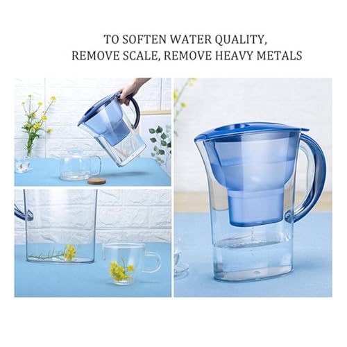 2.5L Household Alkaline Water Filter Pitcher with Universal Filter Portable Plastic Water Pitcher Water Filter Kettle Activated