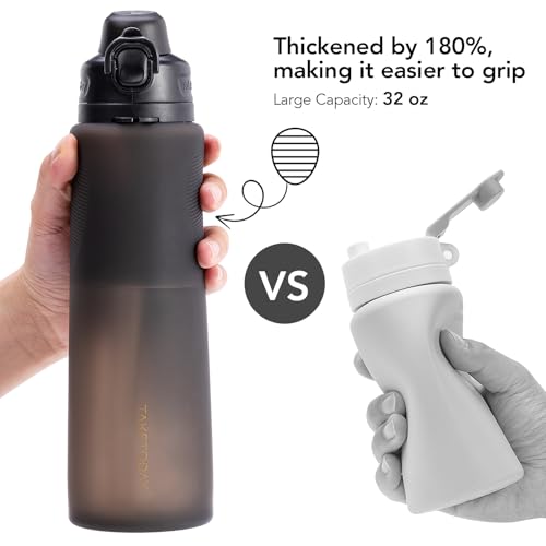 Collapsible 32oz Silicone Water Bottle