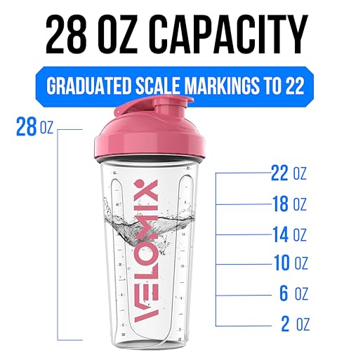 2 Pack 28oz Protein Shaker Bottle (2 Count)