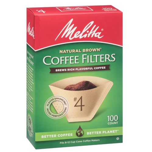 4 Unbleached Coffee Filters (300 Count)