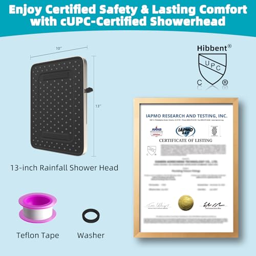 cUPC Certified 5 Spray Modes Shower Head