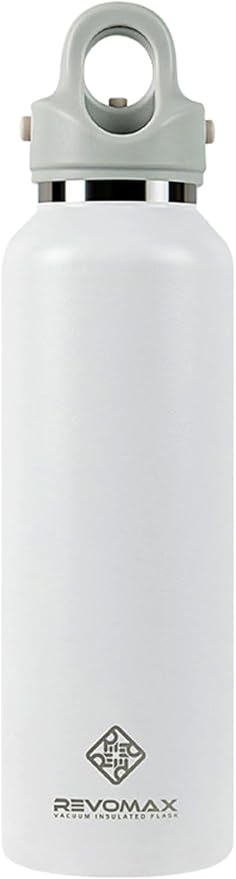 RevoMax 20oz Insulated Water Bottle, One-Hand Open Design, Vacuum Stainless Steel Water Bottles, Keep 36H Cold/18H Hot, Leakproof and BPA Free, Sports Flask for School,Travel, Gym
