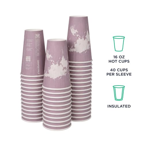 World Art Disposable Insulated Coffee Cups (40 Count)
